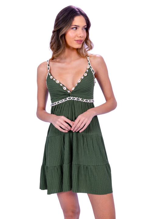 DESPI Shell Dress Olive  - S